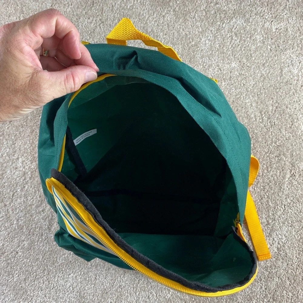Oakland Athletics MLB‎ Backpack Green Gold Striped Kids School Bag A's Logo